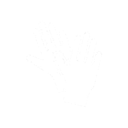148240912 silhouette pair of latex gloves for packaging design outline icon of two hands black simple